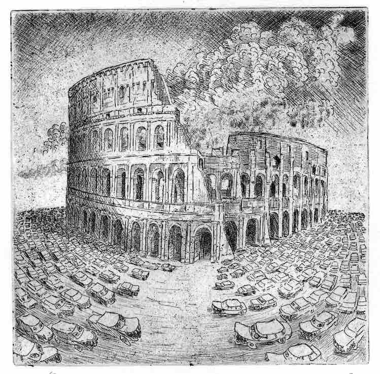 Clemens Hillebrand, Phantasie über das Colloseum in Rom