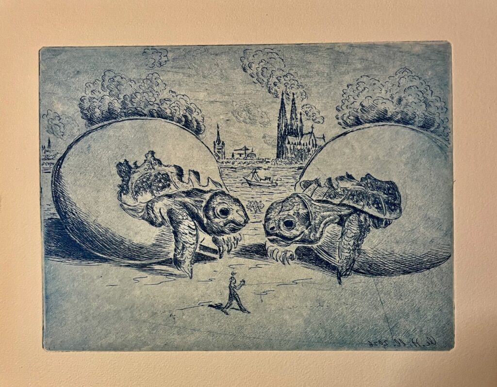Radierung Ostern